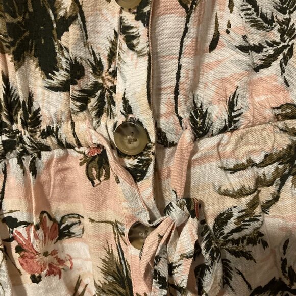 Rayon Slub Button Front Romper (Torrid, 3) - Picture 7 of 9